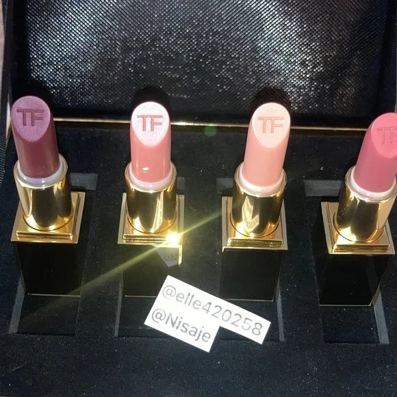 Tom Ford Bruised Plum Spanish Pink Blush Nude Casablanca lipstick gift box